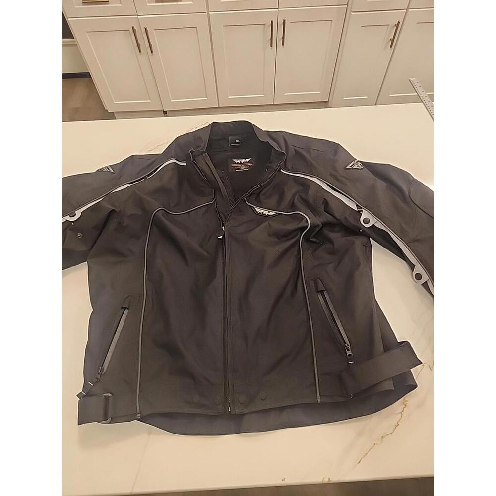FLY Technical Riding Gear Jacket Mens Size 2XL blk & Gray